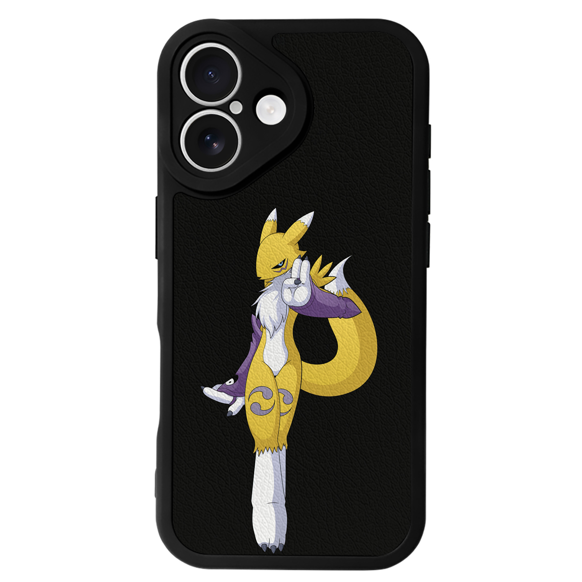 （画像用） Digimon デジタルモンスター/デジモン 【iPhone 16シリーズ対応】シリコンスマホケース（レザー調） 材質：シリコン